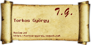 Torkos György névjegykártya